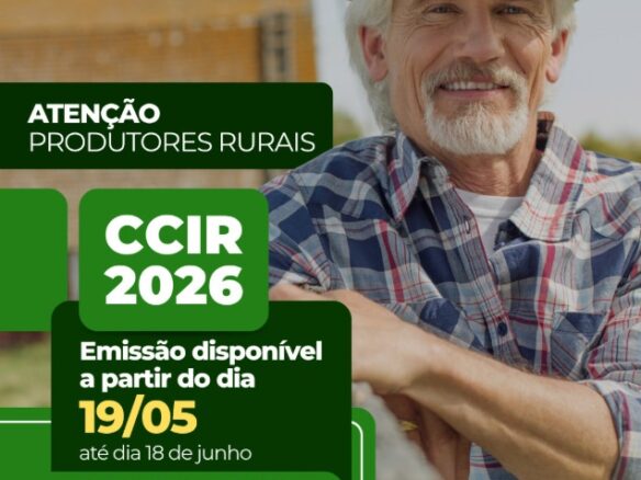 Aten&ccedil;&atilde;o, produtor rural: Prazo para emiss&atilde;o do CCIR 2026 come&ccedil;a hoje em Vi&ccedil;osa, Im&oacute;veis Una&iacute;