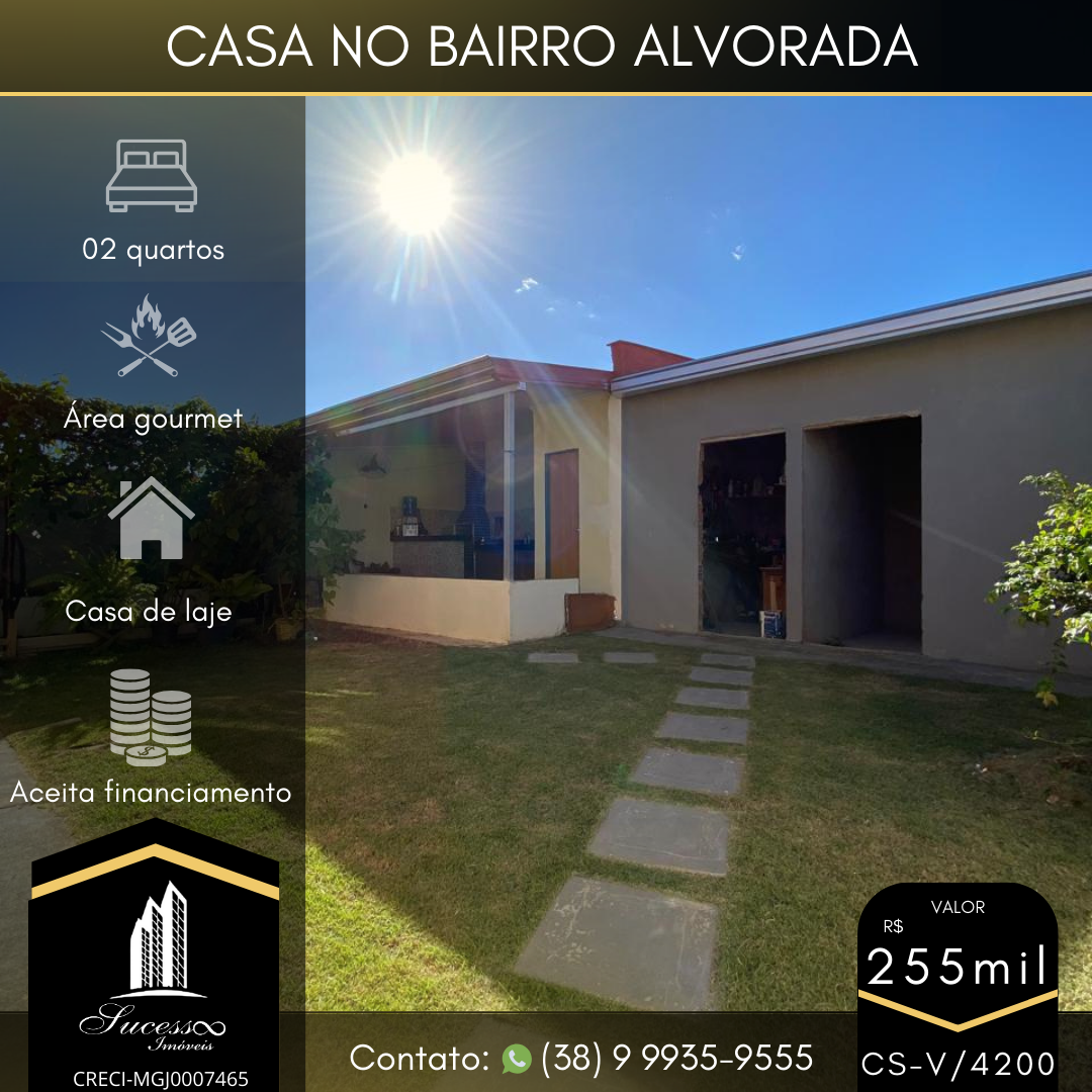 Casa | Bairro Alvorada, Im&oacute;veis Una&iacute;