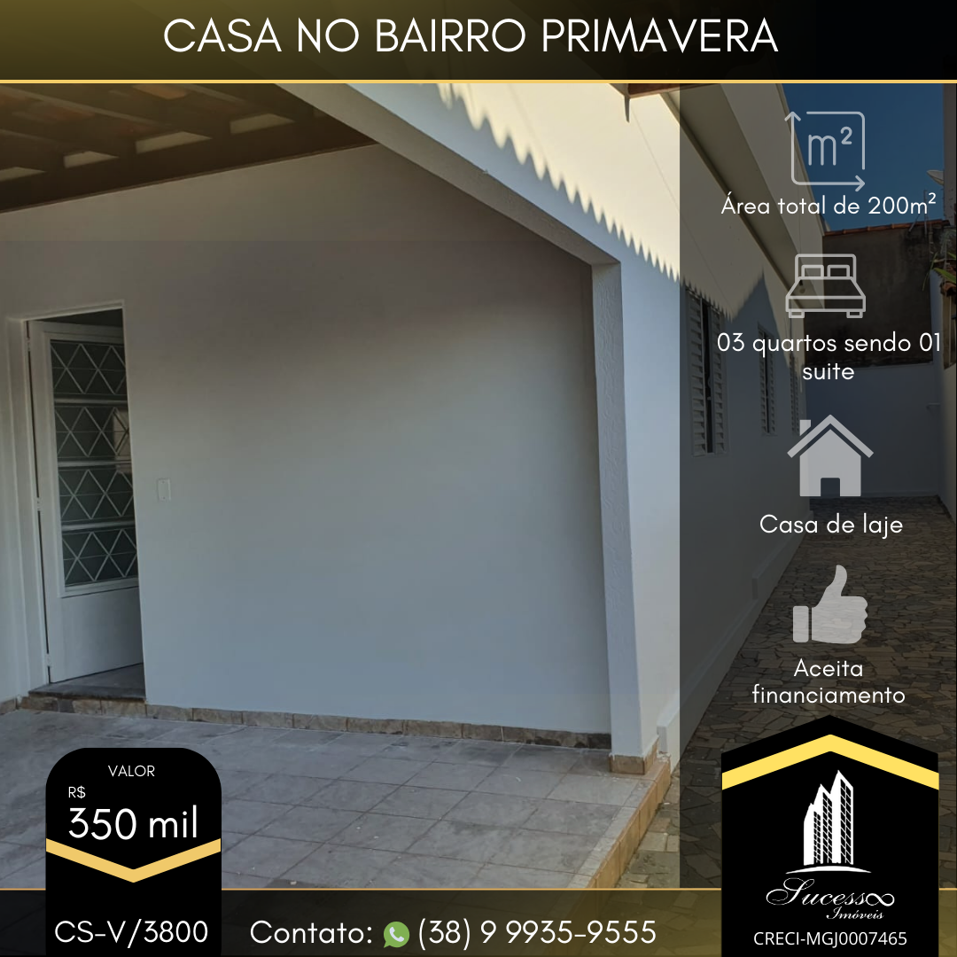 Casa a Venda | Primavera, Im&oacute;veis Una&iacute;